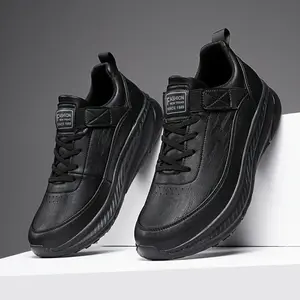 Men'sCasualLowTopChefShoes-PointedToe,MicrofiberSyntheticLeather&EVAInsole-All-SeasonWorkShoes|Anti-slip&SoftFootProtection|Long-termStandingWithoutFatigueClosedBoyTrainingTrainer