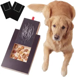 Dog for nail Scratch Board, Dog Scratch Board For Nails, 2-in-1 Set Of 3 (Including 2 Extra Sandpaper Sheets), (Dog for nail Filing Board, Scratch Pad For Dogs, Sturdy Wooden for nail File W/ Treat Compartment & Snack Box ), For All Dog Breeds