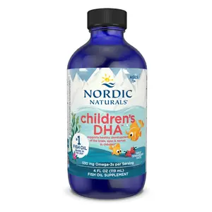 Nordic Naturals Children's DHA Liquid Omega 3 DHA Oil For Kids, 4 oz.