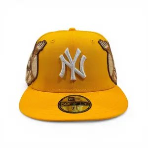 New Era x Jon Stan New York Yankees Embroidered Cherub Patch 59Fifty Fitted Hat Yellow Multi