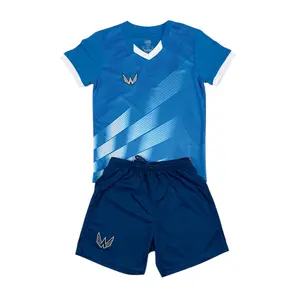 Essentials Youth Soccer Jersey Set - Azure