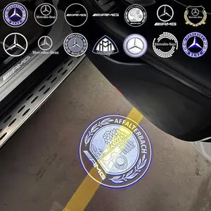 2PCS LED Car Door HD Laser Projector Lights Door Welcome Lamp For Mercedes Benz A C E GLC GLA GLE W205 W212 W213 X253 X156 W166