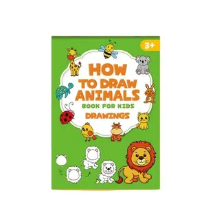 Step-By-Step Animal Drawing Book for Babies Aged 3+, Toddler Art Enlightenment Doodle Practice Notebook, Easy Learning - 32 Pages