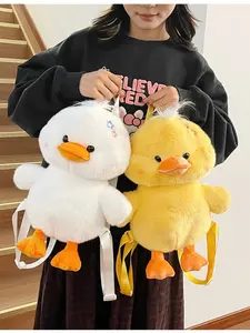 Cute Duck Plush Bag, Creative Cartoon Doll Backpack, Large Capacity Casual Shoulder Bag, Perfect Gift for Friends and Family, Adorable Cartoon Design