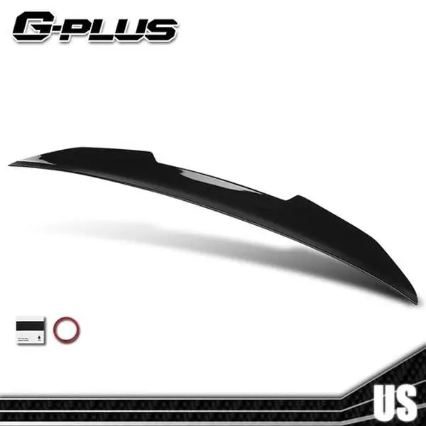 MOTOR GPLUS Rear Trunk Tailgate Spoiler Wing - PSM Style, Aerodynamic, Lightweight ABS, Aggressive & Sporty Fit for 2021-2026 BMW 4 Series G22 G82 M4 Auto Replacement Body Part Accessory