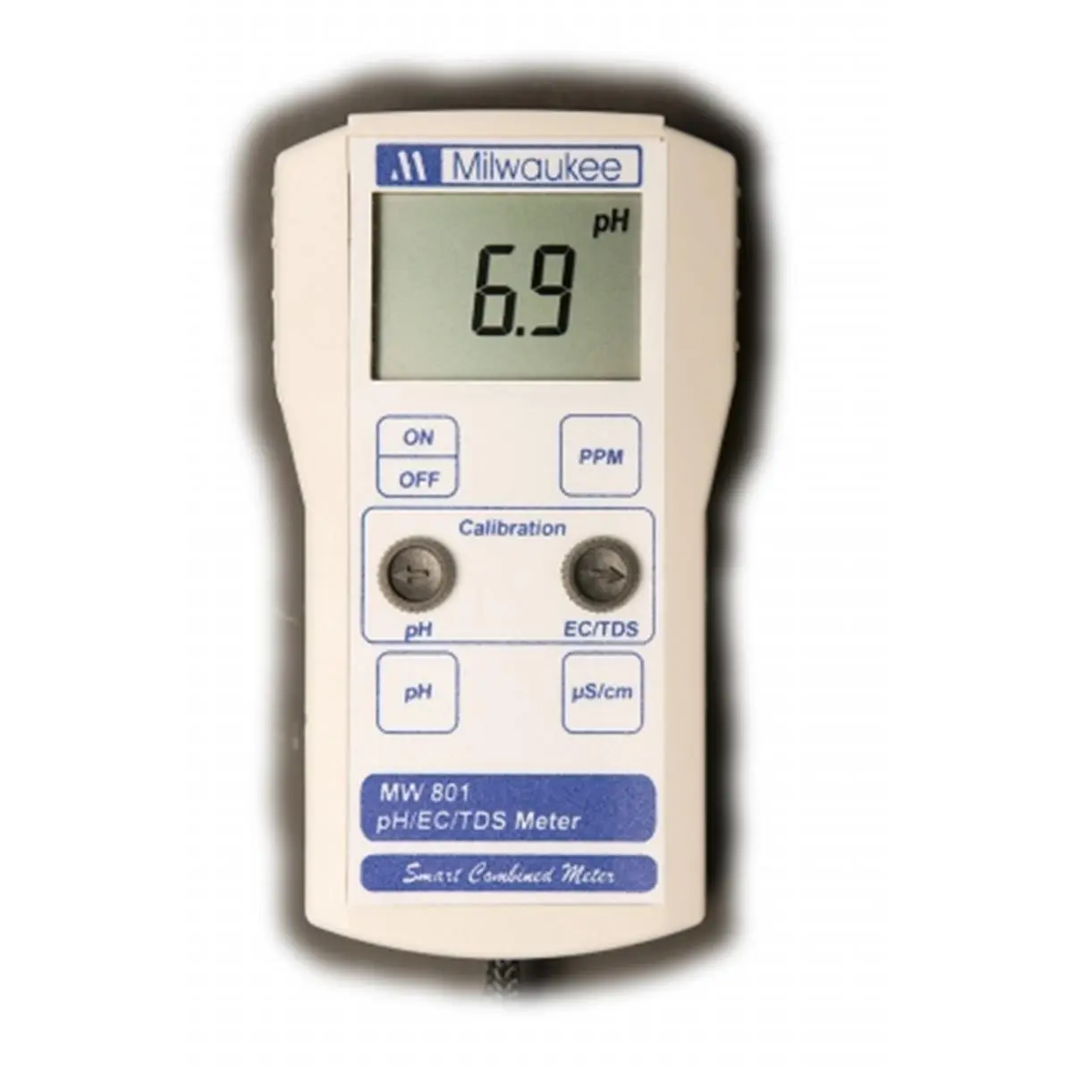 Milwaukee Instruments MW801 Economy pH-EC-TDS Combination Water Quality Tester - pH Mtr, Batteries Included, 0-1990 ppm Range, Ph Meter