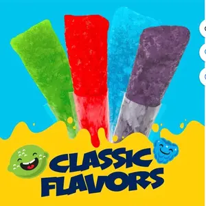 72 Count FunPops Freezer Ice Pops, 2 oz, Variety Pack Sweet Dessert Frozen
