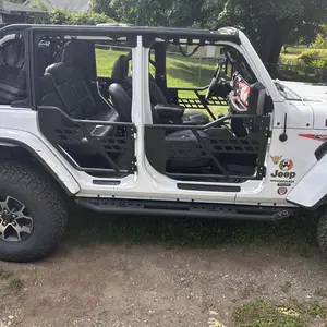 【DealsForYouDays】VEVOR Jeep Tube Doors, 4-Door, Hunting Style Jeep Tubular Door with Heavy-Duty Hinges & OE Latch, Jeep Doors with Rubber Pads, Fit for 2018-2024 Jeep Wrangler JL & 2020-2024 Jeep Gladiator JT