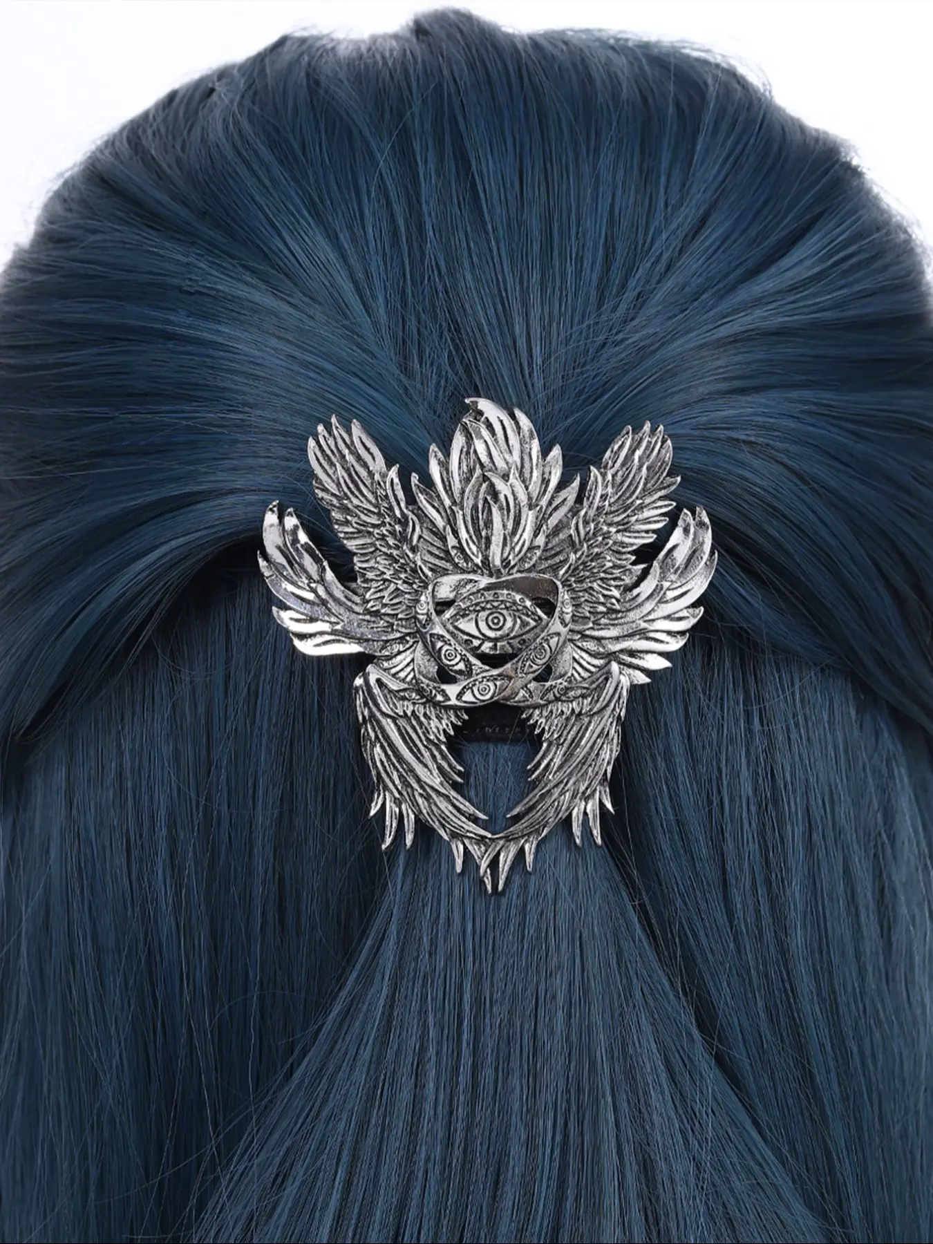 Viking Vintage Six-Winged Angel Eye Hair Clip, Trendy Fashion Versatile Hair Accessory, Norwegian Style Party Decorations, Flower Hair Clips, Barrettes, Decorative Hair Clips, Hair Clips Metal, Clips for Hair
