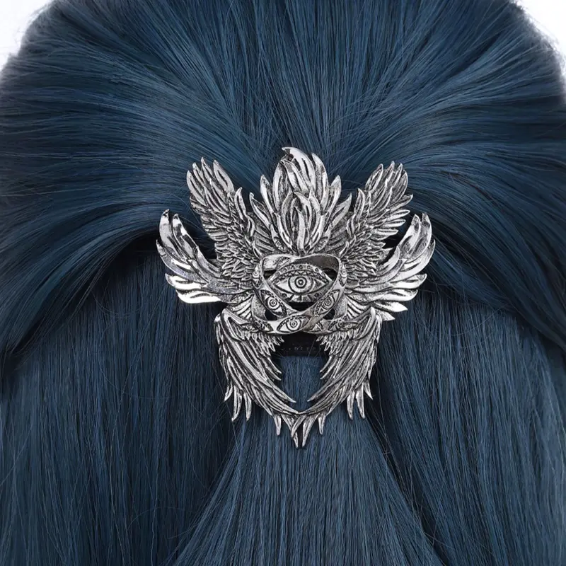 Viking Vintage Six-Winged Angel Eye Hair Clip, Trendy Fashion Versatile Hair Accessory, Norwegian Style Party Decorations, Flower Hair Clips, Barrettes, Decorative Hair Clips, Hair Clips Metal, Clips for Hair