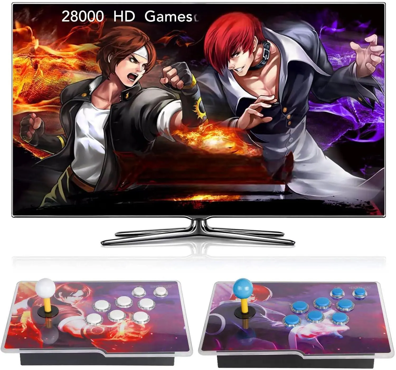 90s Retro Arcade Game Console with Dual Host Design, 1280x720 Resolution, 2-4 Players, 3D & Classic Retro Games, Save Search Hide Pause Delete Favorite Functions
