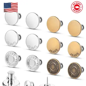 12 Sets Jean Button Pins