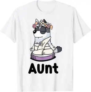 Cute Aunt Trixie Heeler Dog Family Funny T-Shirt
