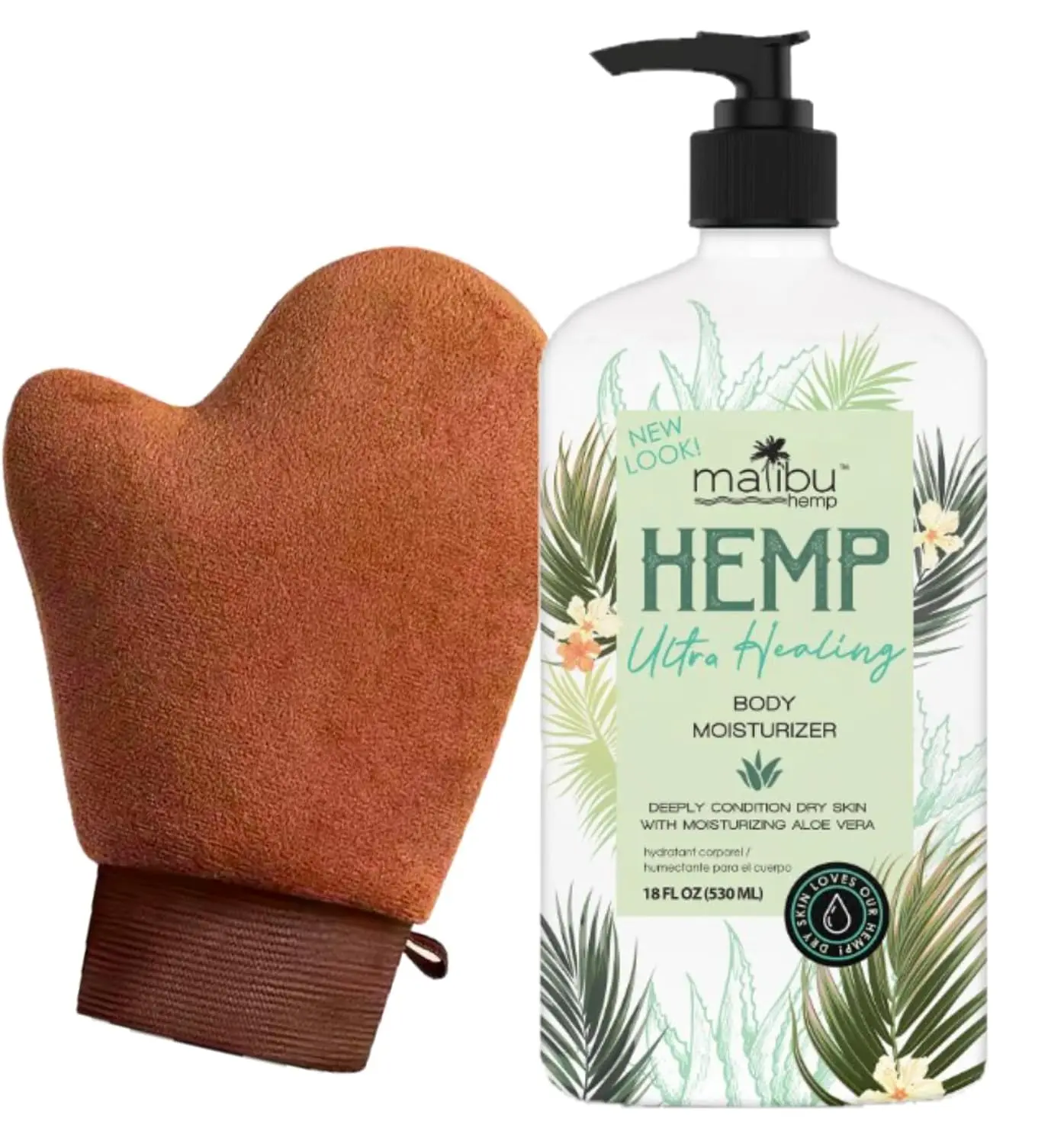 Malibu Hemp Ultra Healing Body Moisturizer for Dry Skin, 18 oz