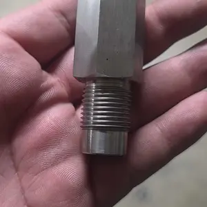 M18X1.5 Stainless Steel Thread Extension Fitting, Leakproof Corrosion-Resistant Plumbing Connector, Straight Multipurpose Pipe Fitting for DIY Plumbing Repairs