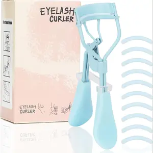 Eyelash Curler with Cushion, Includes 10 Extra Silicone Replacement Pads, Comfortable Grip, Easy Lifting – Perfect Eye Contour Makeup Tool