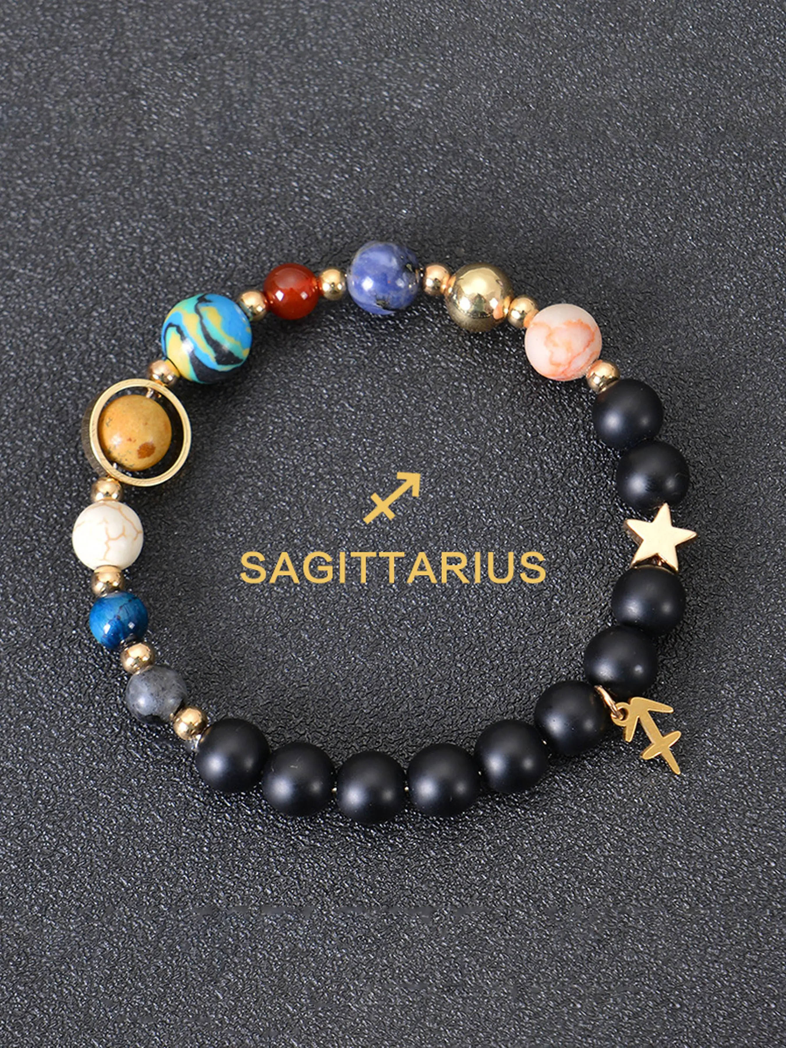 Zodiac Power Beads Bracelets for Men & Women, Crystal Bracelets, Fashion Jewelry Gift Idea, Trendy Versatile Accessory, Perfect Birthday Present, Crystal Beaded Bracelet