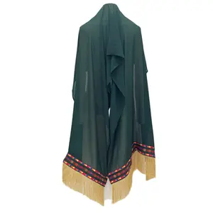 Manjal Khirka-Shal With Tassels Crafted With Care