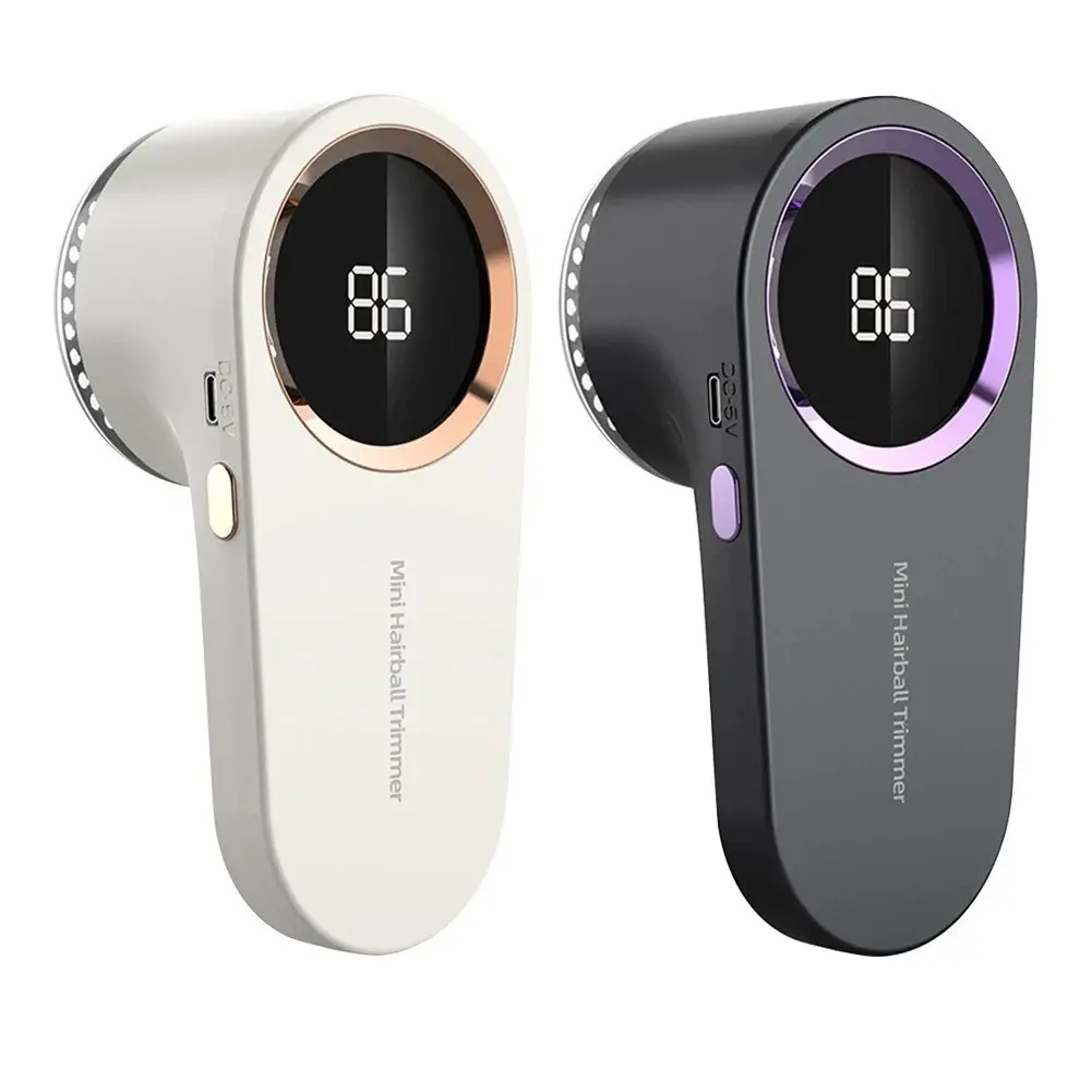 Electric Portable Lint Remover, Rechargeable Fabric Shaver with LED Display for Clothing & Home Textiles