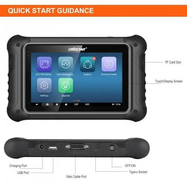 OBDSTAR DC706 professional-grade full-function ECU programmer for cars and motorcycles, supports data flashing and diagnostic tools for ECM/TCM/BODY, supports OBD and bench modes.