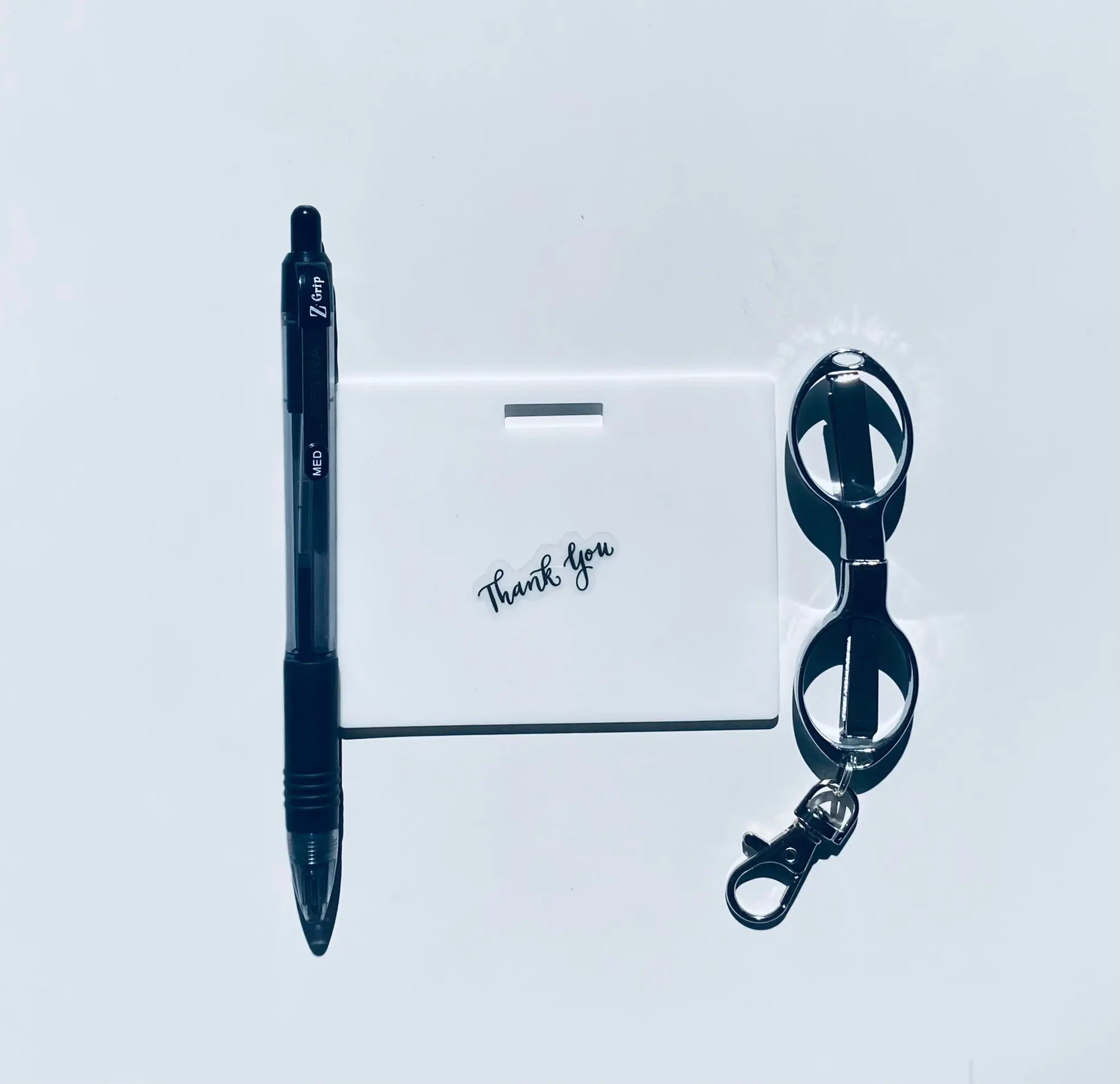 Bundle Horizontal Badge Note with Ballpoint and Mini Scissors