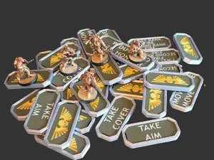 30pc Imperial Guard Compatible Order Tokens