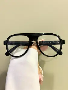 Unisex Fashionable Leopard/Plain Pattern Eyeglasses, Square Glasses, Trendy Casual Eyeglasses for Everyday Use, Fashion Accessories for Outdoor Activities