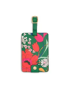 Getaway Luggage Tag - Emerald Super Bloom