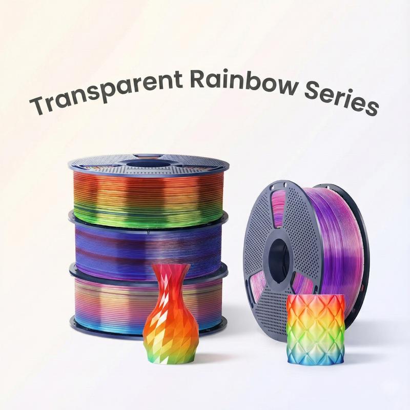 SUNLU Aesthetic Filament | PLA, PETG Series | Silk, Transparent, Rainbow/Multi-Color/Marble/Wood/Glow in the dark | Everything you desire is available