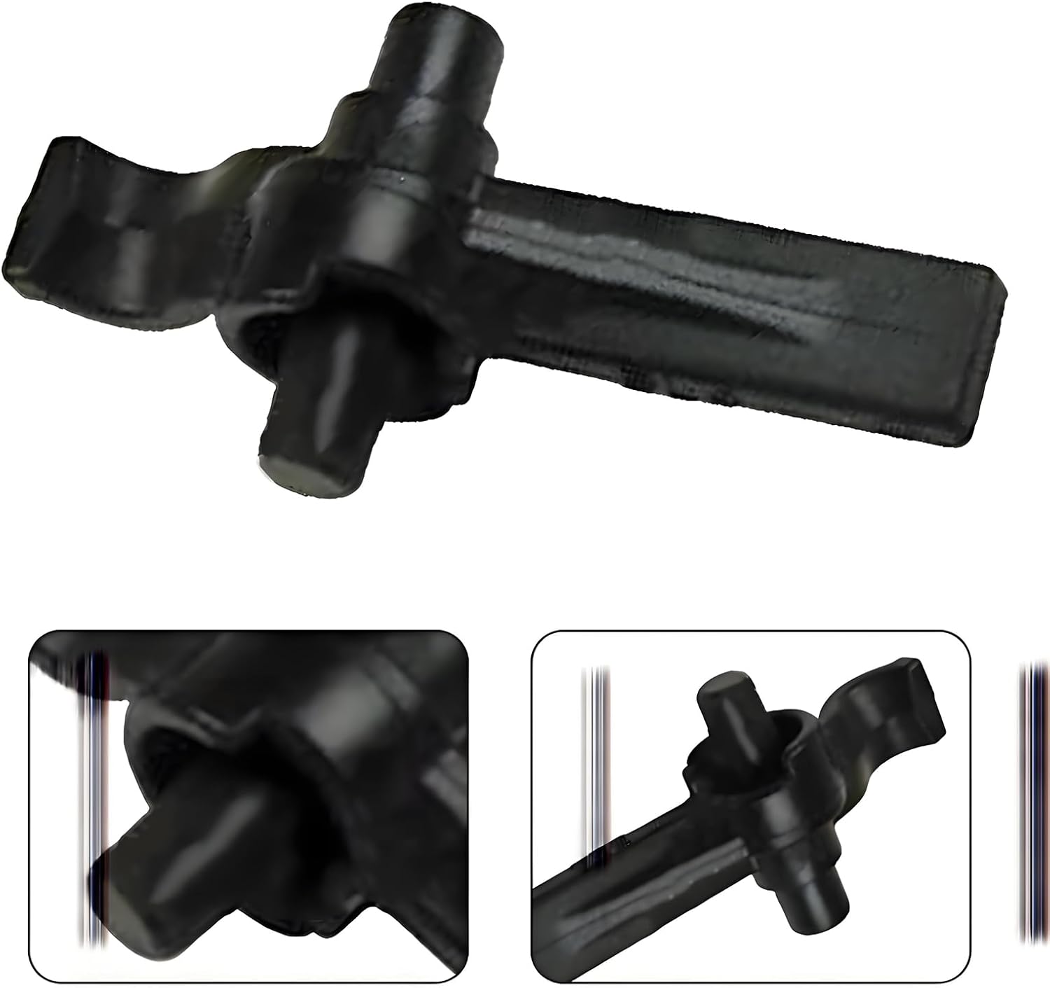 DeWalt 90605748 Leaf Blower Attachment Parts Tube Clips for DCBL720 DCBL722 DCBL770 DCBL790 Series Black 2-Pack High-Quality Replacement