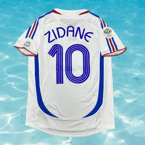 2006 World Cup France No.10 Zidane Short sleeve Soccer Jersey