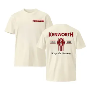 Kenworth Keep On Trucking Shirt, 2-Sided Classic Semi Truck Graphic Tee, Trucker Style Summer Outfit for Car Lovers, Unisex Graphic T-Shirt for Men and Women...