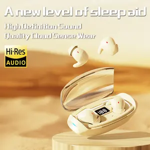 H.L.WALK-D  Invisible Mini Earbuds Wireless, Low Profile Micro Smallest Tiny Discreet Hidden Earbuds for Work, Small Headphones, Invisible Sleep Wireless Earphone IPX5 Waterproof for Small Ear Canals Anc Noise Cancelling