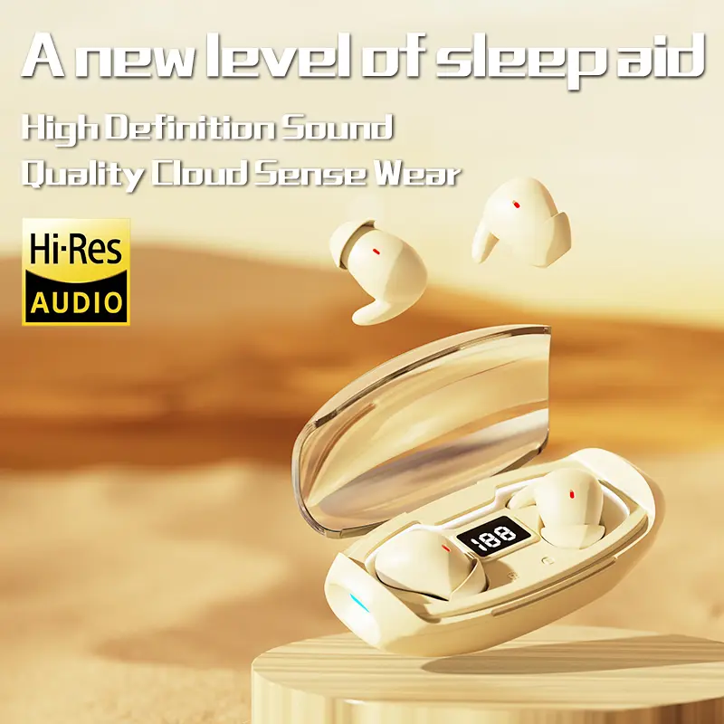 H.L.WALK-D  Invisible Mini Earbuds Wireless, Low Profile Micro Smallest Tiny Discreet Hidden Earbuds for Work, Small Headphones, Invisible Sleep Wireless Earphone IPX5 Waterproof for Small Ear Canals Anc Noise Cancelling