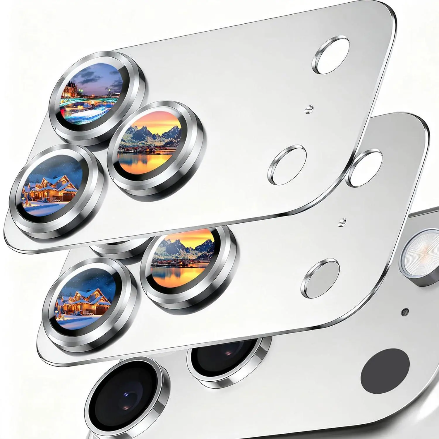 2-pack camera lens protectors for iPhone 17 Pro Max Cellphone Metal