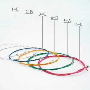 3 Sets of 6 Guitar Strings Replacement Steel String For Acoustic Guitar 1st-6th