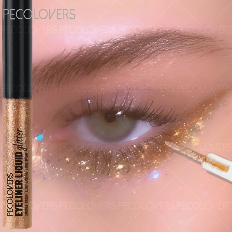 Diamond Shining Glitter Liquid Eyeliner Diamond Eyeshadow Makeup Long Lasting Shiny Sequins Eye Liner Cosmetics