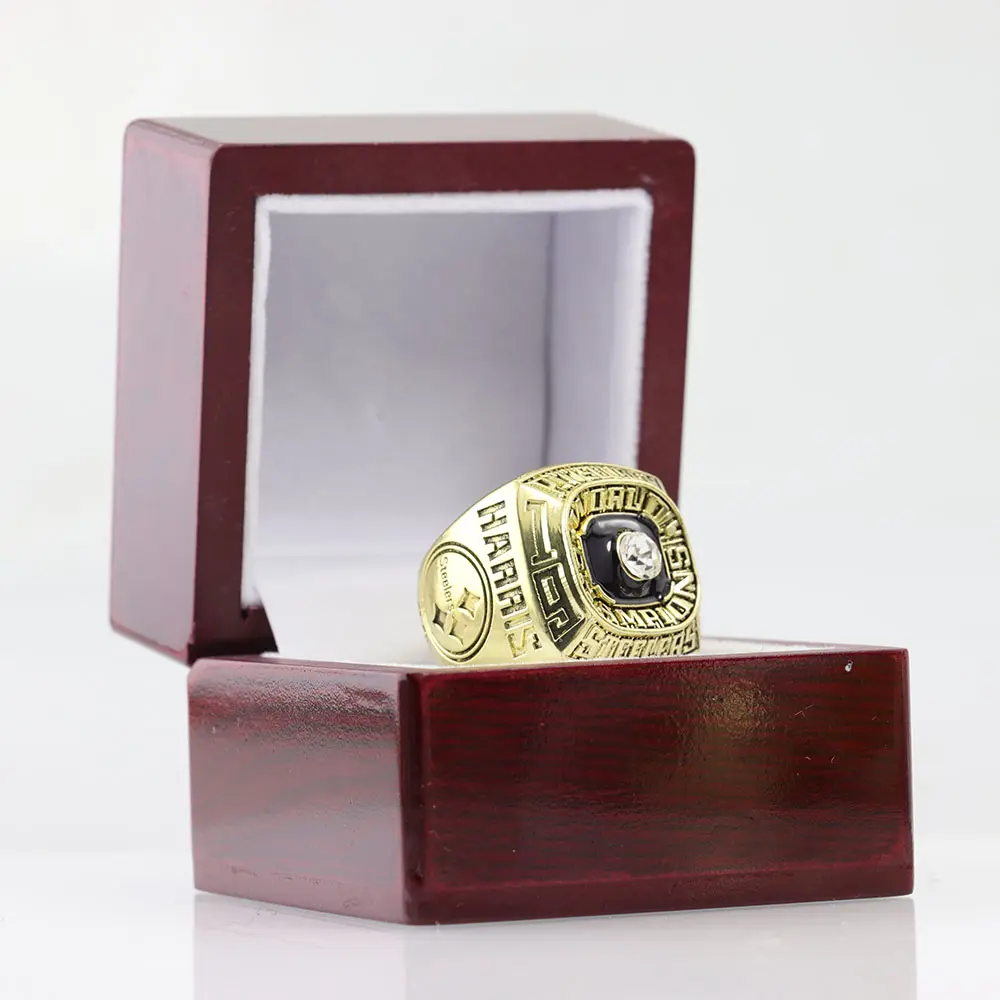 1974  ring 1-hole box number player ring festival gift solid wood box, high-end