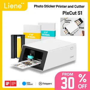 Liene PixCut S1 Photo Sticker Printer & Cutting Machine - All-in-One Sticker Maker Machine for DIY Crafts, Custom, Thermal Dye-Sublimation, 300 DPI Prints, Precise AI Auto-Cutting, AI Design App Support, TechVibes