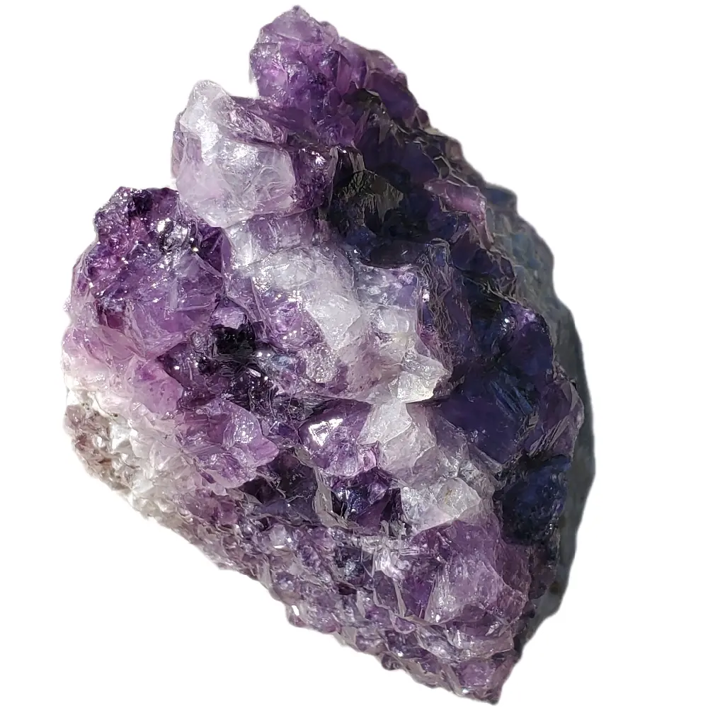 Thunder Bay Chevron Amethyst Cluster Deep Grape Violet Hand Cleaned Natural Crystal 309 g Authentic Healing Stone