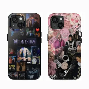 Y-Dark Theme Series Phone Case for Campus,Wednesday Season 2 Movie Lovers Tough Phone Case,for iPhone 16 15 14 13 12 11 17Pro Max,for Samsung S25 S24 S23 S22 Ultra,Protective Cover,give her/him a gift for Christmas and Thanksgiving