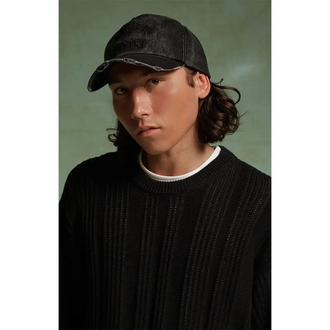FIELD OF STUDY Men's by Pacsun Ripped Pacific Coast Snapback Hat