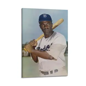 Jackie Robinson Modern Art Deco Painting Art Poster Wall Decoration Wall Poster Art Wall Rich Art Painting Corridor Art Painting Decoration