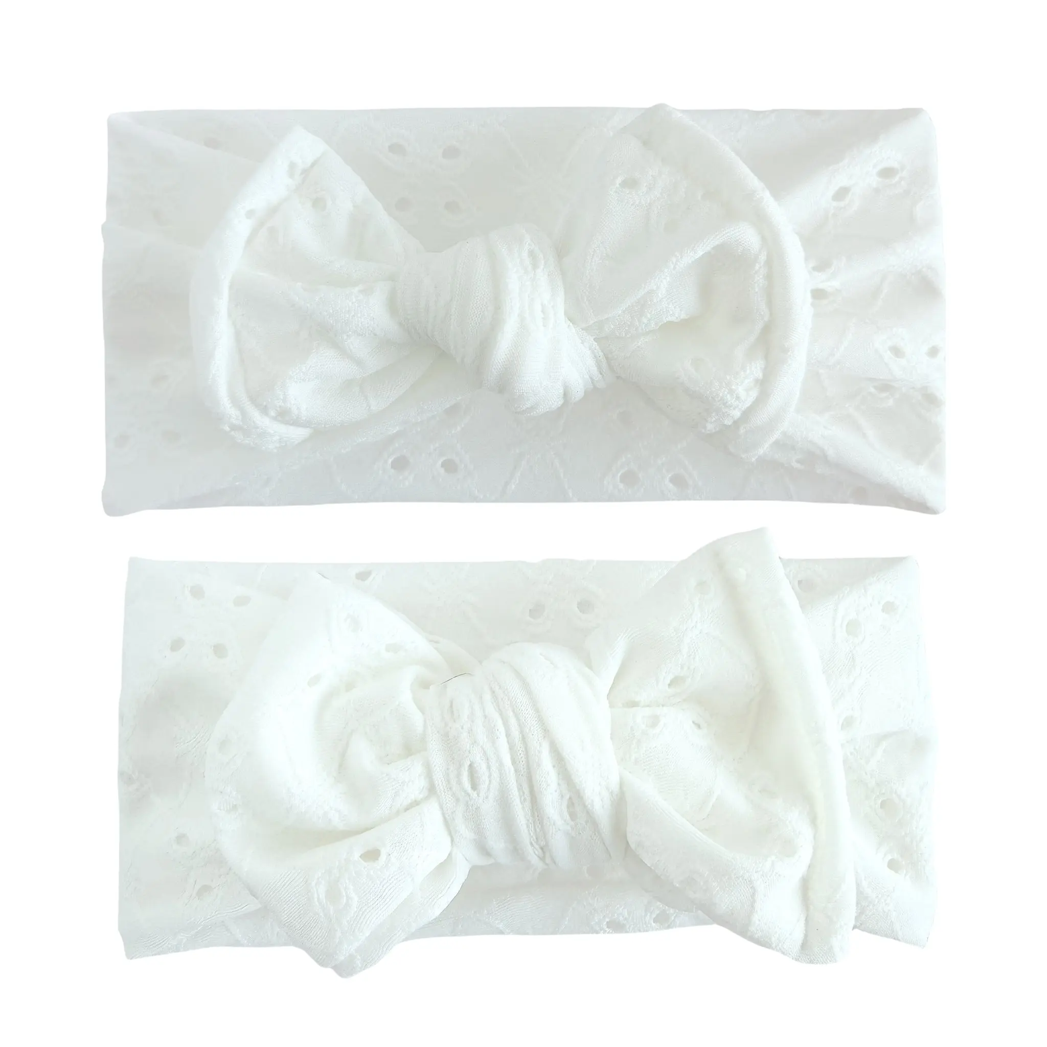 White Eyelet Baby Headband White Eyelet Baby Headband