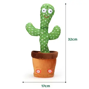 Dancing Cactus, Twisting Cactus, Talking Singing Dancing Swinging Toy