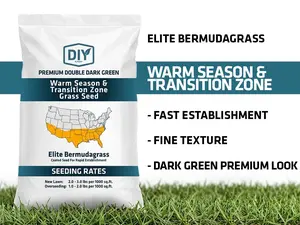 DIY Premium Double Dark Green Elite Bermuda Grass