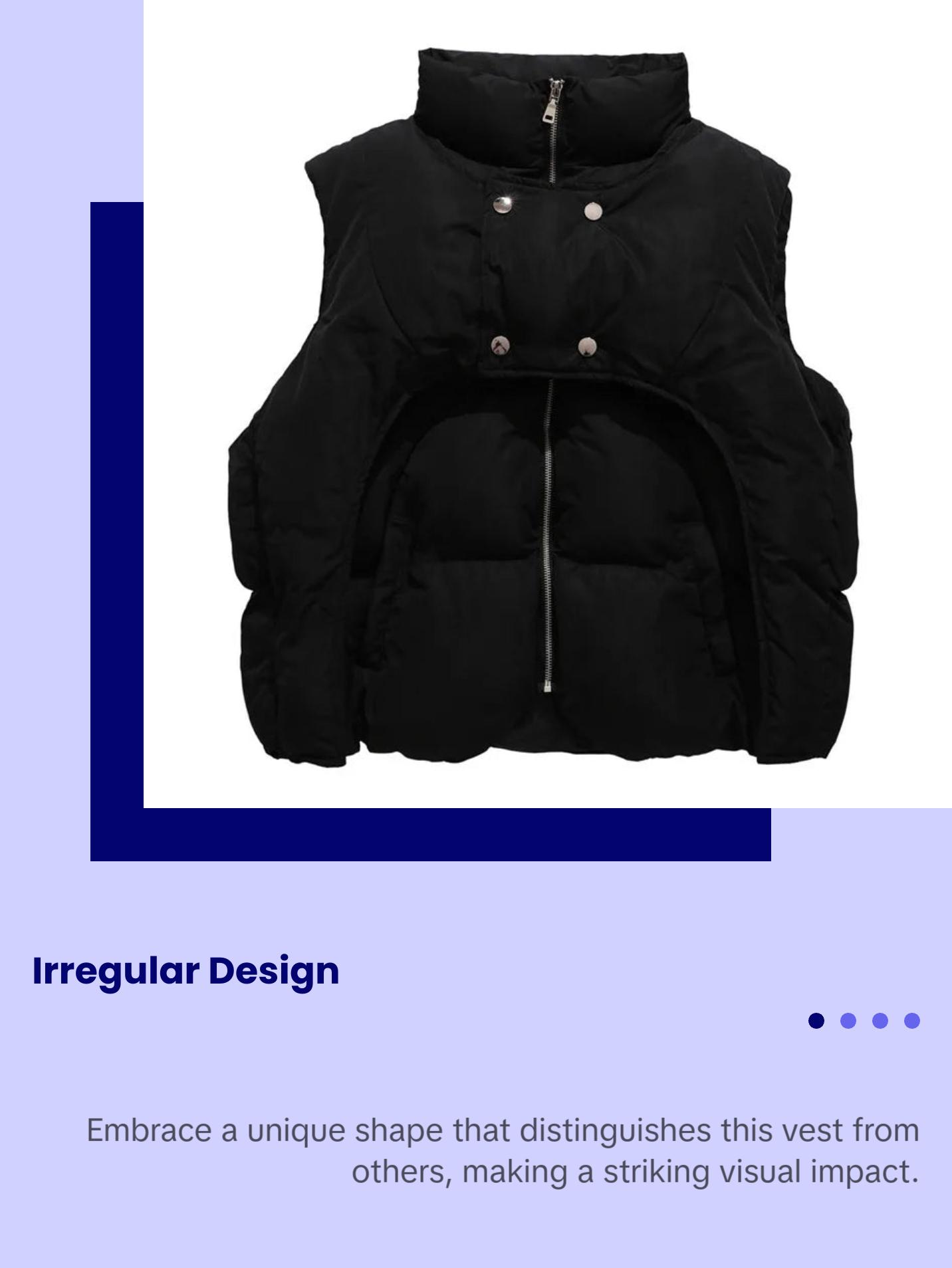 HKK “Peek-a-boo” Bubble Vest deep pocket jacket vest zipper vest HKK “Peek-a-boo” Bubble Vest deep pocket jacket vest zipper vest