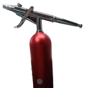 FY-B901 Cordless Airbrush Kit with Compressor 1 Box Non-clogging High-pressure Air Brush with 0.3mm Nozzle & Cleaning Brush Set for Nail Art Makeup Painting