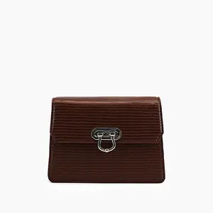 Nadia Faux Alligator Square Crossbody Purse