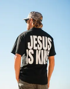 'Jesus is King' Black Tee